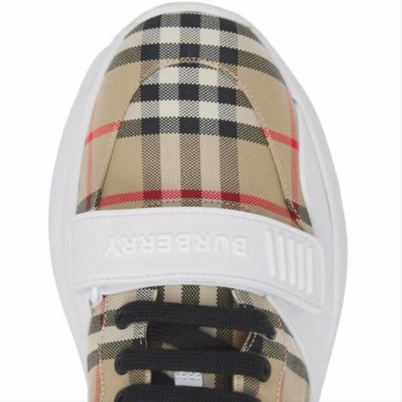 BURBERRY Regis check logo sneakers - Picture 3 of 4